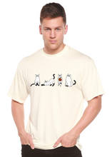Load image into Gallery viewer, Halloween Cats Men's Bamboo Viscose/Organic Cotton Short Sleeve Graphic T-Shirt
