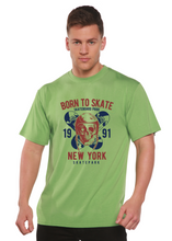 Load image into Gallery viewer, Born To Skate 1991 New York Men's Bamboo Viscose/Organic Cotton Short Sleeve Graphic T-Shirt