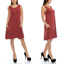 Load image into Gallery viewer, Sleeveless Tunic Dress with Pockets - Assorted Sizes