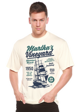 Load image into Gallery viewer, Martha's vineyard Men's Bamboo Viscose/Organic Cotton Short Sleeve Graphic T-Shirt