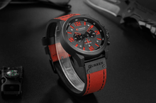 Load image into Gallery viewer, Retro Waterproof Watch With Chronometers Steel Case And Leather Belts Unique Design Excellent Look Perfect Gift For Your Man