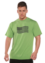 Load image into Gallery viewer, American Flag Men's Bamboo Short Sleeve Graphic T-Shirt