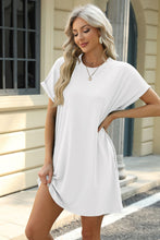Load image into Gallery viewer, Short Sleeve Mini Dress with Pockets Casual & Stylish Everyday Wear