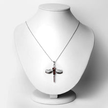 Load image into Gallery viewer, 2.29 Carat Genuine Garnet and White Topaz .925 Sterling Silver Pendant