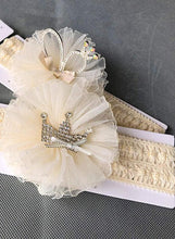 Load image into Gallery viewer, ILuxury Handmade Infant Child Hair Band Three-dimensional Alloy Rhinestone Crown Headdress Elastic Headband Turban For Baby Girls