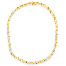 Load image into Gallery viewer, 10K Yellow Gold 1 cttw Diamond Riviera Statement Pendant Necklace (J-K, I2-I3)
