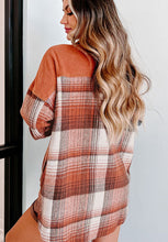 Load image into Gallery viewer, Plaid Button Up Long Sleeve Jacket Classic & Timeless Lightwear Outerwear For women and Girls