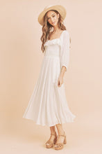 Load image into Gallery viewer, New Summer Ruffled Smocked Square Neck Balloon Sleeve Comfortable Dress – Feminine, Chic, and Elegant for Any Occasion