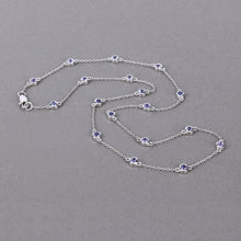 Load image into Gallery viewer, 1.80 Carat Genuine Tanzanite .925 Sterling Silver Necklace