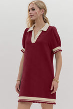 Load image into Gallery viewer, Trendy Contrast Short Sleeve Mini Dress Soft & Comfortable Casual Dress for Women