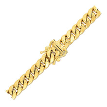 Load image into Gallery viewer, 6.9mm 14k Yellow Gold Semi Solid Miami Cuban Chain