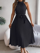 Load image into Gallery viewer, Cute Pink Sleeveless Midi Dress Elegant & Flowy Girls Dress Beautiful Design