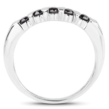 Load image into Gallery viewer, 0.50 Carat Genuine Black Diamond .925 Sterling Silver Ring