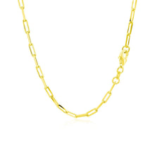 Load image into Gallery viewer, 18K Yellow Gold Paperclip Chain (2.50 mm)