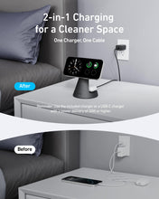 Load image into Gallery viewer, Anker MagGo Wireless Charger (2-in-1, Dock Stand) with USB-C Cable BOA