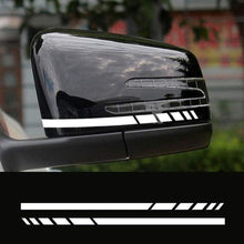 Load image into Gallery viewer, 1Pair Car Rear View Mirror Sticker Reflective Decal Vinyl Sticker Decal Stripe Sticker Car Rear View Mirror Stickers Car Body Stickers Waterproof Reflective Car Side Stickers Auto Side Stripe Decals Side Mirror Reflective Decals Auto Rearview Stickers