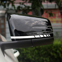 Load image into Gallery viewer, 1Pair Car Rear View Mirror Sticker Reflective Decal Vinyl Sticker Decal Stripe Sticker Car Rear View Mirror Stickers Car Body Stickers Waterproof Reflective Car Side Stickers Auto Side Stripe Decals Side Mirror Reflective Decals Auto Rearview Stickers