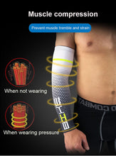 Load image into Gallery viewer, 1Pair Cool Men Cycling Running UV Sun Protection Arm Cover Protective Arm Sleeve Bike Sport Arm Warmers Arm Sleeves Hand Sleeves For Biking Cycling Golf Outdoor Sports Outdoor Arm Sleeves Arm Cover For Men