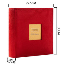 Load image into Gallery viewer, 1Pc 4 Colors Holds Photos Slip In Memo Photo Album Family Memory Notebook Picture Albums 200 Photos For Photographs Albums Book Scrapbook Paper Baby Family Scrapbook Albums