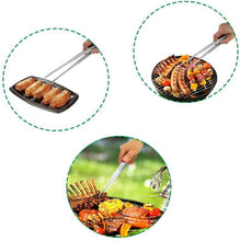 Load image into Gallery viewer, 1PC Barbecue Accessories Food Tongs Food Clip Stainless Steel Tweezers Clip Buffet Restaurant Tools Kitchen Gadgets Stainless Steel Barbecue Tweezers