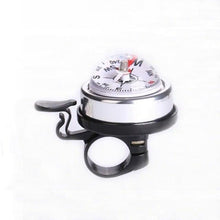 Load image into Gallery viewer, 1PC Bicycle Bell Bike Compass Bicycle Bells Mountain Bike Handlebar Compass Ring Aluminum Cycling Bicycle Accessories Bike Horn Bicycle Bell Aluminum Alloy Ring Bell Horn Sound Alarm Mountain Bike Bell Compass Bell Riding Equipment Accessories