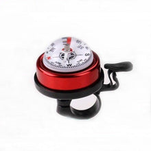 Load image into Gallery viewer, 1PC Bicycle Bell Bike Compass Bicycle Bells Mountain Bike Handlebar Compass Ring Aluminum Cycling Bicycle Accessories Bike Horn Bicycle Bell Aluminum Alloy Ring Bell Horn Sound Alarm Mountain Bike Bell Compass Bell Riding Equipment Accessories