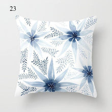 Load image into Gallery viewer, 1pc Blue Geometric Landscape Pillowcase Waist Throw Cushion Cover Sofa Printed Navy Blue Throw Pillow Covers Sea Texture Cushion Cover Elegant Decor Square Pillows Covers Car Home Decor 45x45CM