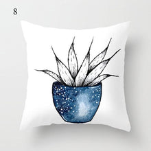 Load image into Gallery viewer, 1pc Blue Geometric Landscape Pillowcase Waist Throw Cushion Cover Sofa Printed Navy Blue Throw Pillow Covers Sea Texture Cushion Cover Elegant Decor Square Pillows Covers Car Home Decor 45x45CM