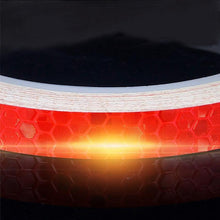 Load image into Gallery viewer, 1PC Car Styling Reflective Stripe Tape Motorcycle Bike Body Rim Wheel Stripe Tape Stickers Decorative Reflective Wheel Rim Stripe Decal Sticker for Motorcycle Wheels Car Cycling Bike Bicycle Night Safety Decoration Stripe Universal Blue Red Yellow
