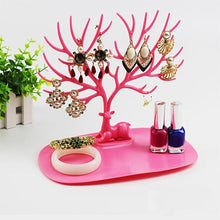 Load image into Gallery viewer, 1pc Creative Deer Horn Tree Charm Jewelry Organizer Earring Bangle Necklace Bracelet Display Holder Unique Design Jewelry Organiser for Women Classic Tree Shape High Quality Necklace Earring Display Holder Tree Jewelry Organizer For Women