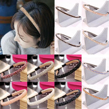 Load image into Gallery viewer, 1Pc Crystal Rhinestone Pearl Hair Hoop Headband Bridal Wedding Hair Accessories Girl Beauty Headwear Headdress Women Headpieces