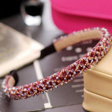 Load image into Gallery viewer, 1Pc Crystal Rhinestone Pearl Hair Hoop Headband Bridal Wedding Hair Accessories Girl Beauty Headwear Headdress Women Headpieces