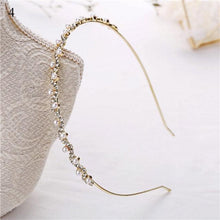 Load image into Gallery viewer, 1Pc Crystal Rhinestone Pearl Hair Hoop Headband Bridal Wedding Hair Accessories Girl Beauty Headwear Headdress Women Headpieces