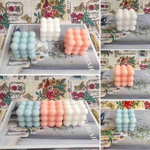 Load image into Gallery viewer, 1pc Cube Wax Fragrance Candle Bougie Rose Scented Candles Cute Wax Candles Cube Scented Candle Handmade Decorative Candle Hand Poured Scented Candle Home Decor Candle for Bedroom Aesthetic Home Geometric Decoration Cube Wax Fragrance Candle