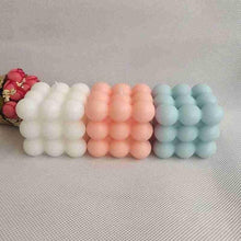 Load image into Gallery viewer, 1pc Cube Wax Fragrance Candle Bougie Rose Scented Candles Cute Wax Candles Cube Scented Candle Handmade Decorative Candle Hand Poured Scented Candle Home Decor Candle for Bedroom Aesthetic Home Geometric Decoration Cube Wax Fragrance Candle