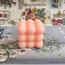Load image into Gallery viewer, 1pc Cube Wax Fragrance Candle Bougie Rose Scented Candles Cute Wax Candles Cube Scented Candle Handmade Decorative Candle Hand Poured Scented Candle Home Decor Candle for Bedroom Aesthetic Home Geometric Decoration Cube Wax Fragrance Candle