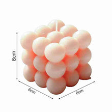 Load image into Gallery viewer, 1pc Cube Wax Fragrance Candle Bougie Rose Scented Candles Cute Wax Candles Cube Scented Candle Handmade Decorative Candle Hand Poured Scented Candle Home Decor Candle for Bedroom Aesthetic Home Geometric Decoration Cube Wax Fragrance Candle