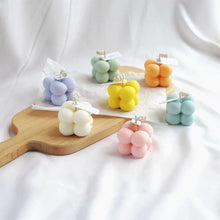 Load image into Gallery viewer, 1pc Cube Wax Geometry Candle Soy Wax Candles Beautiful Art Candle Present Statue Scented Candles Decoration for Wedding Home Decor Candle Shaped Candles Wax Smokeless Oil Aromatherapy Candle For Christmas Wedding Home Decor