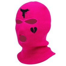 Load image into Gallery viewer, 1Pc Embroidery Balaclava Face Mask 3-Hole for Cold Weather, Winter Ski Mask for Men and Women Thermal Cycling Mask Christmas Gift Face Scarf Mask Sunscreen Dustproof Army Cycling Hunting Fishing Tactical Airsoft Hat