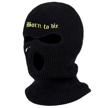 Load image into Gallery viewer, 1Pc Embroidery Balaclava Face Mask 3-Hole for Cold Weather, Winter Ski Mask for Men and Women Thermal Cycling Mask Christmas Gift Face Scarf Mask Sunscreen Dustproof Army Cycling Hunting Fishing Tactical Airsoft Hat
