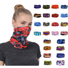 Load image into Gallery viewer, 1PC Fashion Men Women Head Face Neck Sunshade Collar Gaiter Tube Bandana Scarf Sports Headwear Scarf Dustproof Outdoor Fishing Face Mask Reusable Washable Cloth Bandanas Women Men Neck Gaiter Cover Turban Multipurpose Balaclava