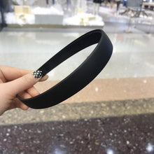 Load image into Gallery viewer, 1PC Plastic Fashion Frosted Wide Headband Hair Band Headwear Bezel Hair Accessories For Woman Satin Covered Resin Hairbands Gorgeous Hair Accessories For Women
