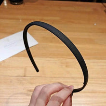 Load image into Gallery viewer, 1PC Plastic Fashion Frosted Wide Headband Hair Band Headwear Bezel Hair Accessories For Woman Satin Covered Resin Hairbands Gorgeous Hair Accessories For Women