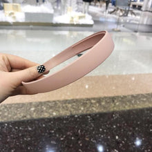 Load image into Gallery viewer, 1PC Plastic Fashion Frosted Wide Headband Hair Band Headwear Bezel Hair Accessories For Woman Satin Covered Resin Hairbands Gorgeous Hair Accessories For Women