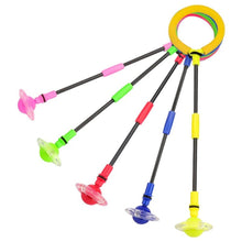 Load image into Gallery viewer, 1PC Portable Folding Glowing Bouncing Balls One Foot Flashing Jumping Rope Ball Kids Toys Ankle Skip Ball Adult Fitness Training Flashing Jumping Ring Children Colorful Ankle Skip Jump Ropes Sports Swing Ball For Kids Boys Girls Toy