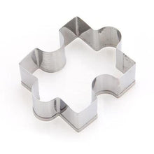 Load image into Gallery viewer, 1PC Reusable Christmas Cookie Shape Stainless Steel Cookie Cutter Biscuit Mold Dessert Bakeware Cake Mold Cookie Stamp Fondant Cutter Stainless Steel Puzzle Shaped Cookie Cutter Biscuit Baking Tools Accessories