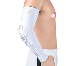 Load image into Gallery viewer, 1PC Sport Black Arm Guard Compression Sleeves Sports Fitness Elastic Elbow Protective Pad Outdoor Basketball Football Sleeves For UV Summer Sun Protection Men Athletic Arm Cover