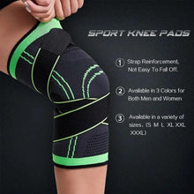 Load image into Gallery viewer, 1PC Sport Knee Sleeve Support Men Kneepad Pressurized Elastic Knee Pads Fitness Gear Protector For Sport Improved Circulation Compression Support For Joint Pain