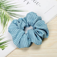 Load image into Gallery viewer, 1PC Vintage Scrunchie Stretch Headband Dot Plaid Scrunchies Women Elastic Hair Bands Girls Hair Ties Striped Ponytail Holder Accessories for Women