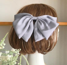 Load image into Gallery viewer, 1PC Winter Velvet Bowknot Hair Clips Hand Tie Large Pigtail Bows Hairpin For Women Girls Satin Temperament Elegant Fashion Hairgrips Accessories For Party